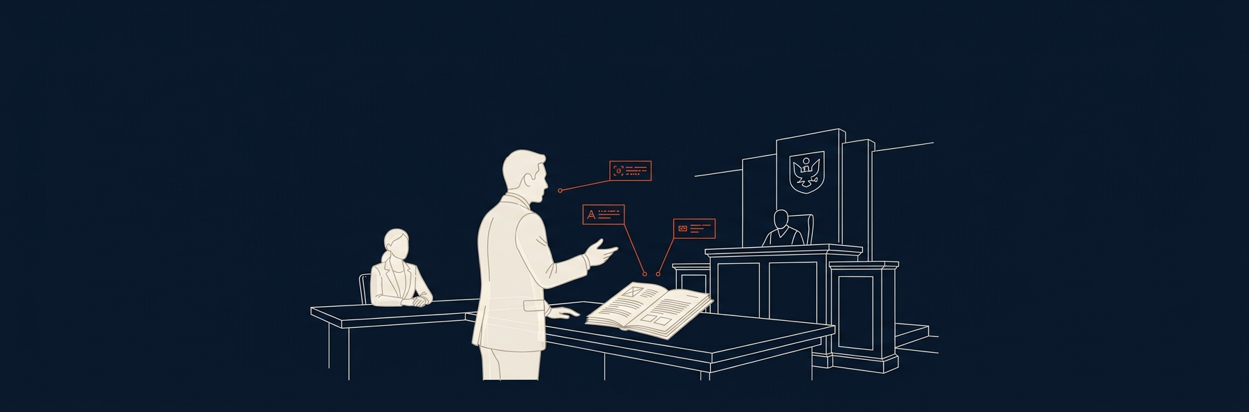 Wireframe scene for this law area